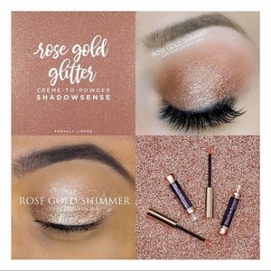 ShadowSense by LipSense.  Rose Gold Glitter